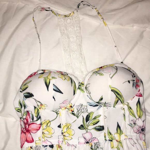 White Floral Dress - Picture 2 of 4